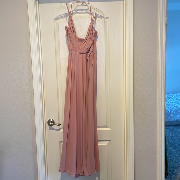David’s Bridal Dress style F19755 size 2 in color Ballet. - Picture 2 of 7